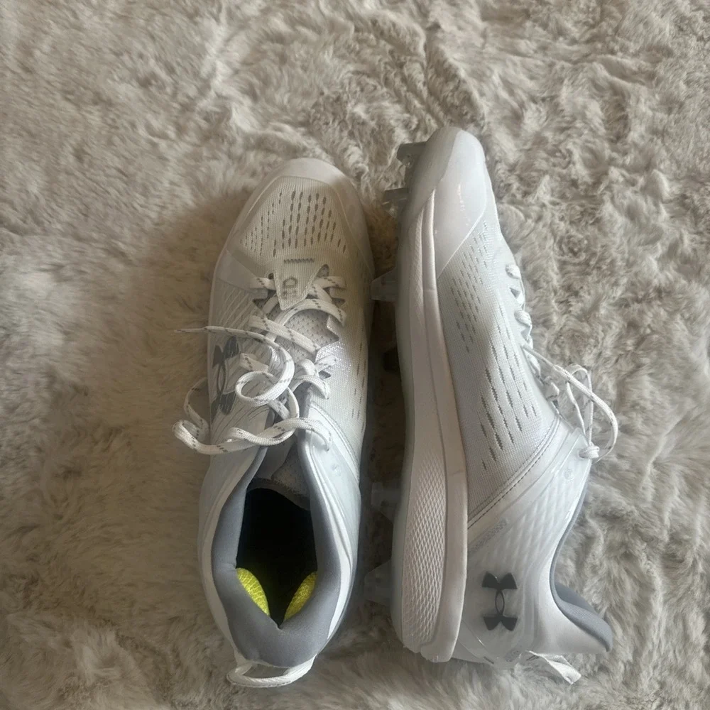 Under Armour Yard‎ Low MT TPU Baseball Cleats Mens Size 14 White 3025591-100